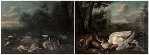 Natures Mortes Au Gibier (pair) by Alexandre-Francois Desportes