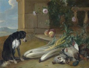 Chien Gardant Du Gibier Mort by Alexandre-Francois Desportes