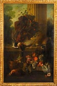 Nature Morte Au Gibier Et Fruits