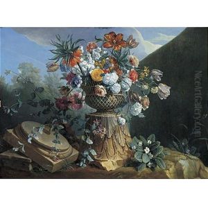 Still Life Of Flowers In An Urn