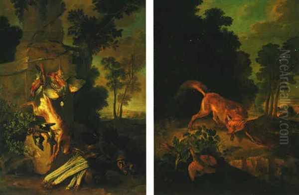A Landscape With A Fox Stalking Grouse - view 1