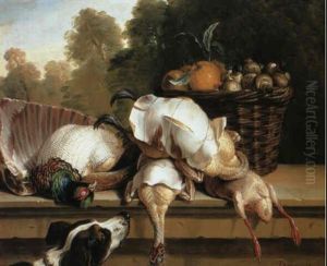 Nature Morte Aux Faisans Et Canards Prepares by Alexandre-Francois Desportes