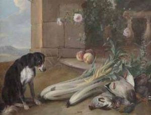 Chien Gardant Du Gibier Mort by Claude Francois Desportes