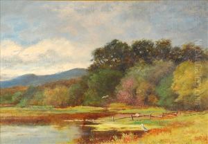 The River Bank,new Forest by Edward Archer