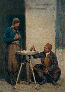Le Marchand De Gateaux by Emile Francois Dessain