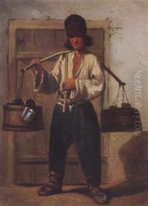 Strasenverkaufer by Emile Francois Dessain