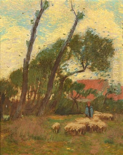 Sheep In The Pasture - view 1