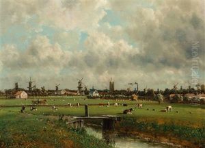 View Of Schiedam by Johannes Joseph Destree