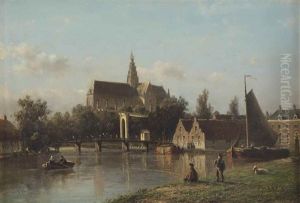 Gezigt Op Haarlem Gezien Van 't Spaarne: A View Of Haarlem