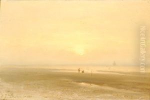Coastal Scene by Johannes Joseph Destree