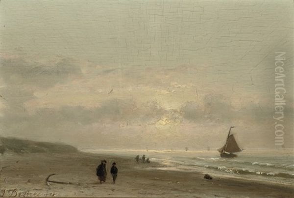 On The Beach By Sunset - view 1