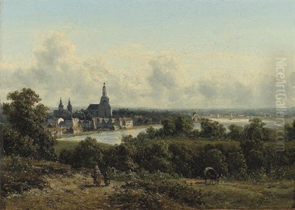 Gezicht Op Arnhem - A Panoramic View Of Arnhem - view 1