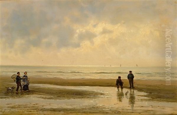 Figures On The Beach - view 1