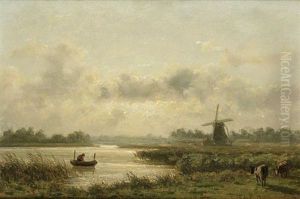 Lac Et Paysage, Hollande by Johannes Joseph Destree