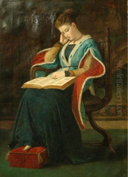 Woman Reading - view 1