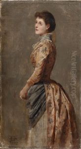 Portrait Study Of A Lady, Three-quarter Length