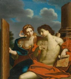 Allegorie Der Malerei Und Der Zeichnung by Michele Desubleo