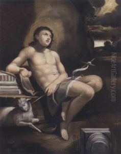 Saint John The Baptist In The Wilderness by Michele Desubleo