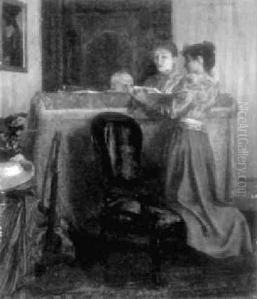 Emile Desvallieres, Claire Et Marguerite Lefevre (femme De Georges) - view 1
