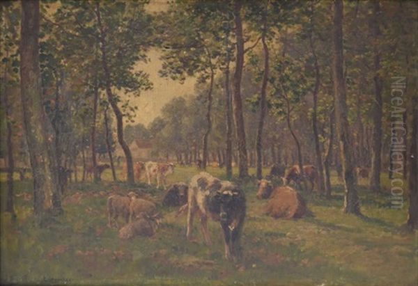Vaches Sous Les Arbres - view 1