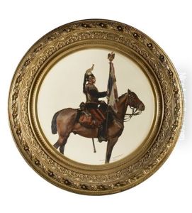 Cuirassier Porte-etendard, Second Empire by Edouard Jean Baptiste Detaille