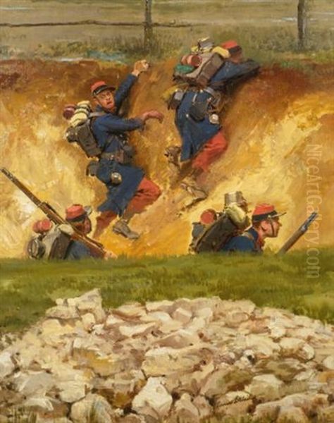 Dans Un Ravin. Lignards 3 (fragment From The Panorama Of The Battle Of Champigny) - view 1