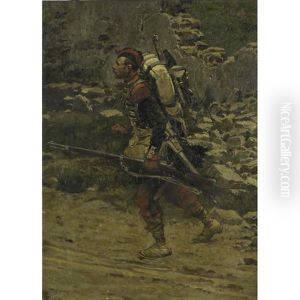 A French Infantry Soldier by Edouard Jean Baptiste Detaille