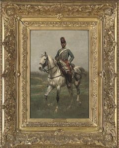 A French Cavalryman by Edouard Jean Baptiste Detaille