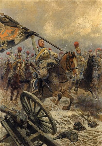 La Charge Des Carabiniers A Cheval - view 1