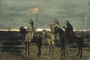 La Treve Du 28 Janvier 1871 by Edouard Jean Baptiste Detaille