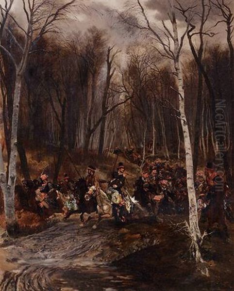 A Skirmish Between Cossacks And The Imperial Bodyguard - view 1