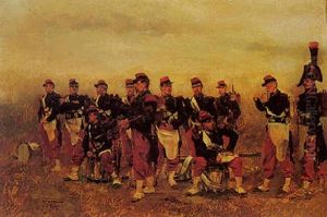 Soldiers On The Field by Edouard Jean Baptiste Detaille