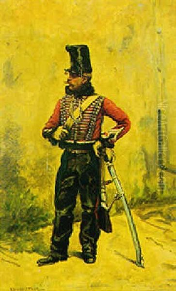 Soldier Resting On A Sword - view 1