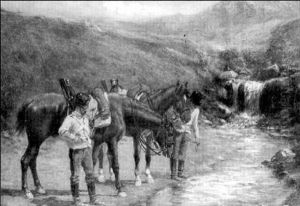 Soldiers Watering Their Horses by Edouard Jean Baptiste Detaille
