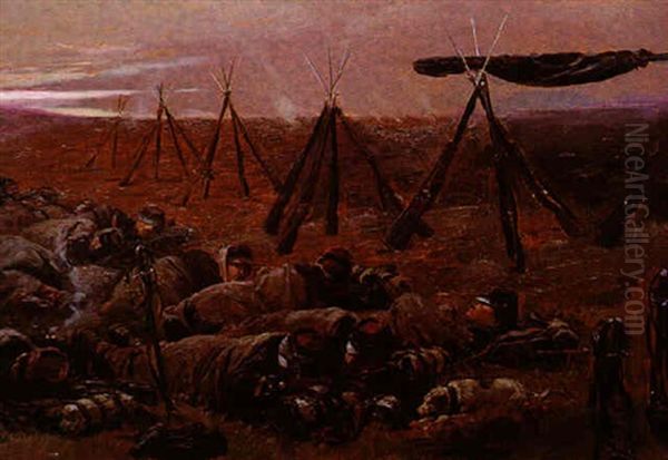 Soldats Endormis Sur Un Champs De Bataille - view 1