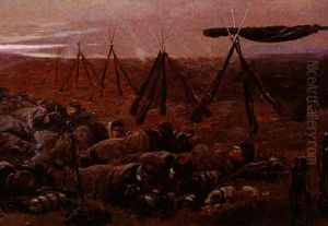 Soldats Endormis Sur Un Champs De Bataille by Edouard Jean Baptiste Detaille