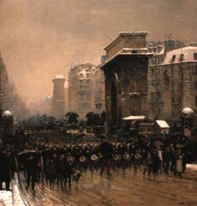 Le R,giment Qui Passe - Paris, Decembre 1874 (the Passing Regiment)