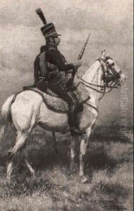 Seventh Hussar Of The Consulate Period by Edouard Jean Baptiste Detaille