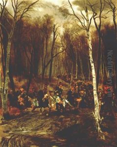 Cossacks Attached By The Royal Guard by Edouard Jean Baptiste Detaille