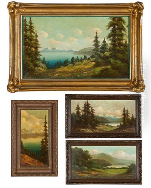 Group Of Four Landscapes - view 1
