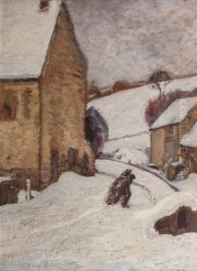 Village Sous La Neige