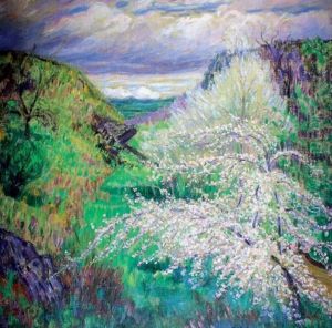 Les Environs De Crozant Au Printemps by Leon Detroy
