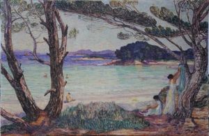La Baie D'agay Ou La Baie De Saint-tropez by Leon Detroy