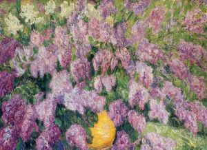 Bouquet De Lilas Au Vase Orange
