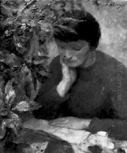 La Lecture by Leon Detroy