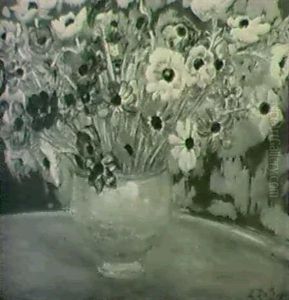 Vase De Fleurs by Leon Detroy