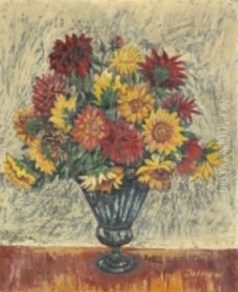 Stilleben Med Blommor I Vas - view 1