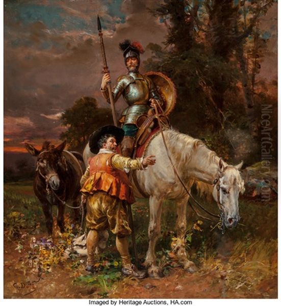 Don Quixote And Sancho Panza - view 1
