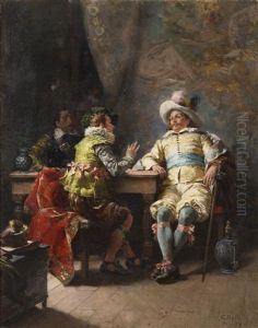 The Lively Debate by Cesare Auguste Detti