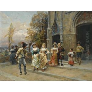 The Courtship by Cesare Auguste Detti